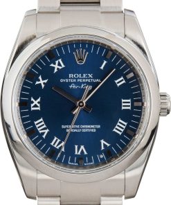 HandMade The Rolex Air King 114200 Blue Roman Dial