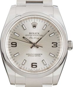 HandMade The Rolex Air King 114200 Silver Dial
