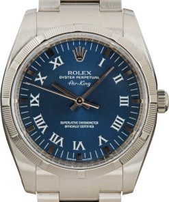 HandMade The Rolex Air King 114210 Blue Dial