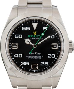 HandMade The Rolex Air-King Ref 116900 Black Arabic Dial