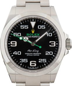 HandMade The Rolex Air-King Ref 126900 Black Arabic Dial