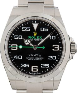 HandMade The Rolex Air-King 126900 Stainless Steel Black Dial