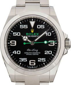 HandMade The Rolex Air-King Black Dial 126900 Stainless Steel