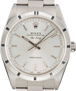 HandMade The Rolex Air-King 14010 Silver Index Dial