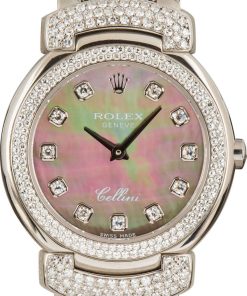HandMade The Ladies Rolex Cellini 6673 White Gold