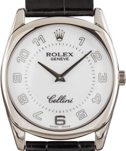 HandMade The Rolex Cellini Ref 4233 White Arabic Dial