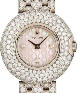 HandMade The Ladies Rolex Cellini Orchid 6221 18k White Gold