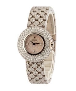 Alternative view of HandMade The Ladies Rolex Cellini Orchid 6221 18k White Gold