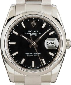 HandMade The Rolex Date 115200 Black Index Dial