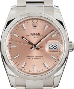 HandMade The Rolex Date Ref 115200 Salmon Dial