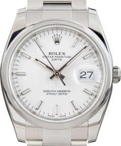 HandMade The Rolex Date Ref 115200 White Dial