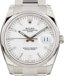 HandMade The Rolex Date Ref 115200 White Dial