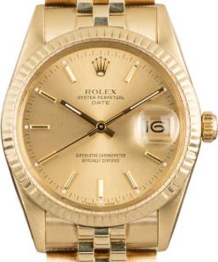 HandMade The Rolex Date 15037 Yellow Gold Jubilee