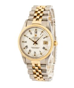 Alternative view of HandMade The Rolex Date 15053 White Roman Dial