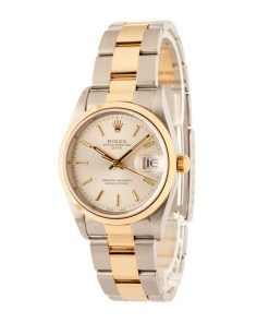 Alternative view of HandMade The Rolex Date 15203 Silver Dial