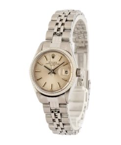 Alternative view of HandMade The Ladies Rolex Date 6517 Silver Dial