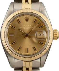 HandMade The Rolex Date 6917 Ladies Champagne Dial