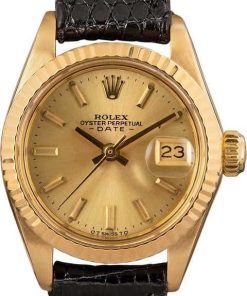 HandMade The Ladies Rolex Date 6917 Yellow Gold
