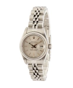 Alternative view of HandMade The Ladies Rolex Date 69190 Silver Dial
