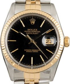 HandMade The Rolex Datejust 16013 Black Dial Two Tone