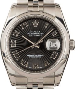 HandMade The Rolex Datejust 116200 Black Roman Dial