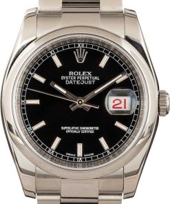 HandMade The Men's Rolex Datejust 116200 Black Dial