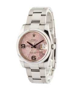Alternative view of HandMade The Rolex Datejust 36 Ref 116200 Pink Floral Dial