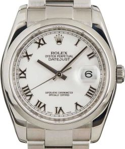 HandMade The Rolex Datejust 116200 White Roman Dial