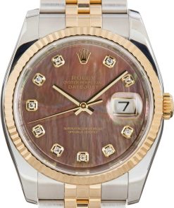 HandMade The Rolex Datejust 116233 Black Mother of Pearl Dial
