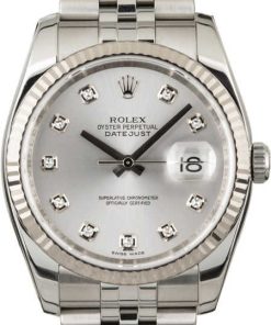 HandMade The Rolex Datejust 116234 Silver Diamond Dial