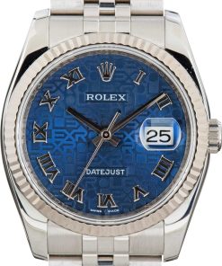 HandMade The Rolex Datejust 116234 Blue Roman Dial