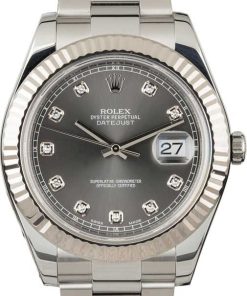 HandMade The Rolex Datejust 116334 Slate Diamond