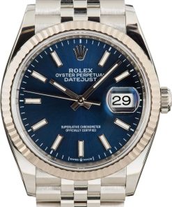 HandMade The Rolex Datejust 126234 Blue Fluted Motif Dial