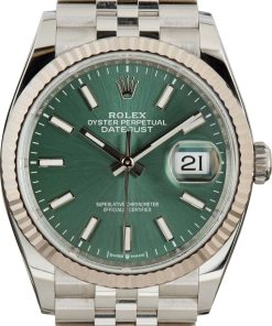 HandMade The Rolex Datejust 36 Mint Green Dial 126234 Steel Jubilee