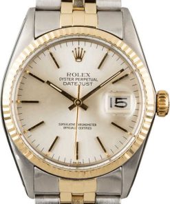 HandMade The Rolex Datejust 16013 Silver Dial Two Tone