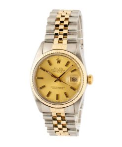 Alternative view of HandMade The Rolex Datejust 16013 Steel and Gold Jubilee