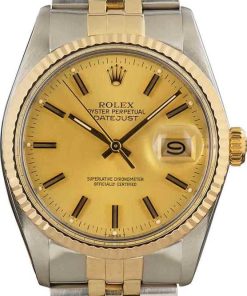 HandMade The Rolex Datejust 16013 Steel and Gold Jubilee