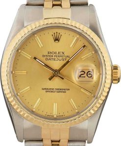 HandMade The Rolex Datejust 16013 Champagne Dial Two Tone Jubilee