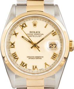 HandMade The Rolex Datejust 36 Ref 16203 Ivory Roman Dial