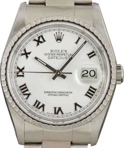 HandMade The Rolex Datejust 16220 White Roman Dial