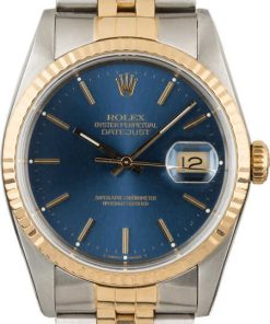 HandMade The Certified Rolex Datejust 16233 Blue Index Dial