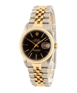 Alternative view of HandMade The Datejust Rolex 16233 Black Dial 36MM