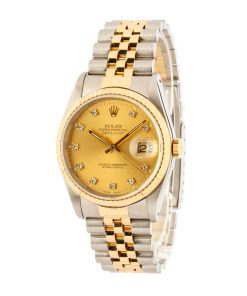 Alternative view of HandMade The Two Tone Rolex DateJust 16233 Diamond Dial