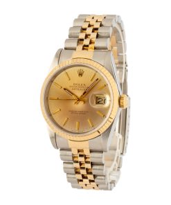 Alternative view of HandMade The Rolex Datejust 16233 Two Tone Champagne