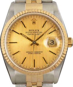 HandMade The Rolex Datejust 16233 Two Tone Champagne