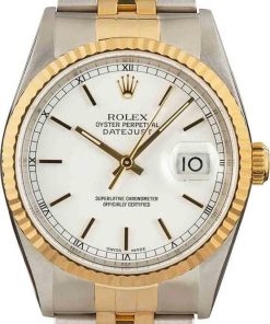 HandMade The Rolex Datejust 16233 White Dial Watch