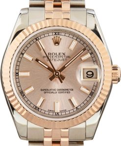 HandMade The Ladies Rolex Datejust 178271 Two Tone Everose Jubilee