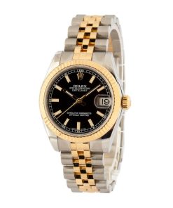 Alternative view of HandMade The Mid-Size Rolex Datejust 178273 Black Index