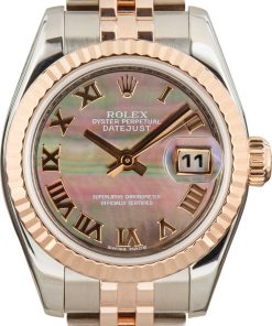HandMade The Ladies Rolex Datejust 179171 Stainless Steel & 18k Rose Gold