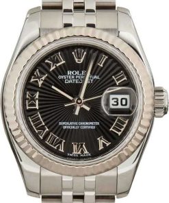 HandMade The Rolex Datejust 179174 Black Roman Dial